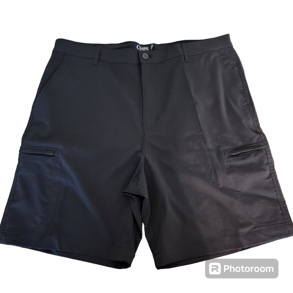 Chaps Mens Cargo Shorts Flat Front Stretch Shorts - Picture 1 of 7